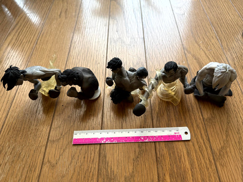 Ashita no Joe — YUJIN Fighting Collection Figure Set (Monochrome / Manga Ver.), Japan | Yabuki Joe · Carlos Rivera · Jose Mendoza · Last Scene — 5 Figures