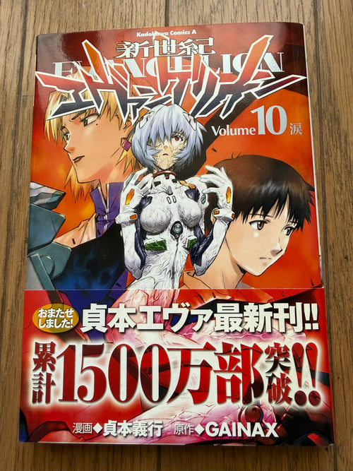 Neon Genesis Evangelion — Complete 14-Volume Set｜Yoshiyuki Sadamoto, Original Japanese First-Edition-Heavy Set (Kadokawa Comics Ace)