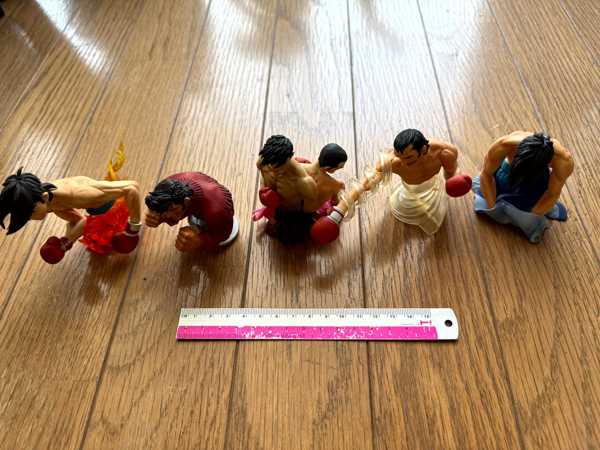 Ashita no Joe — YUJIN Fighting Collection Figure Set (Color Ver.), Japan | Yabuki Joe · Carlos Rivera · Jose Mendoza · Last Scene