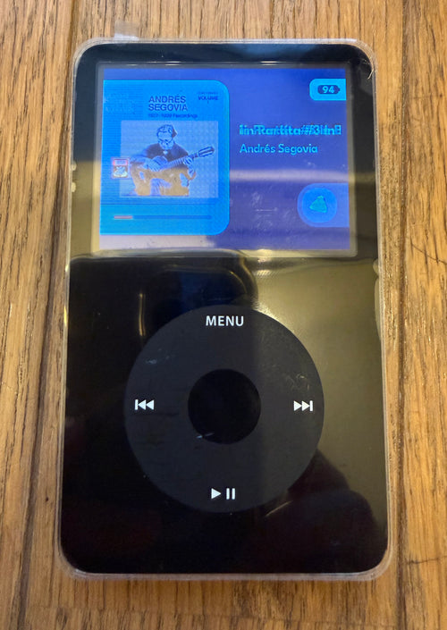 Restored iPod 5th gen playing music on Rockbox — Wolfson DAC, 512GB, hand-restored in Tokyo