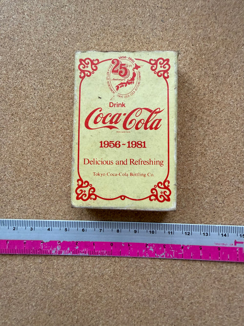 Tokyo Coca-Cola Bottling 25th Anniversary Brass Belt Buckle (1956–1981) — Vintage Japan, with Box