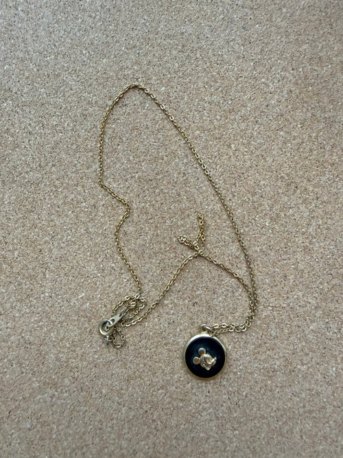 Tokyo Disneyland Mickey Mouse Pendant Necklace — Vintage 1980s, Official (© Walt Disney Company)