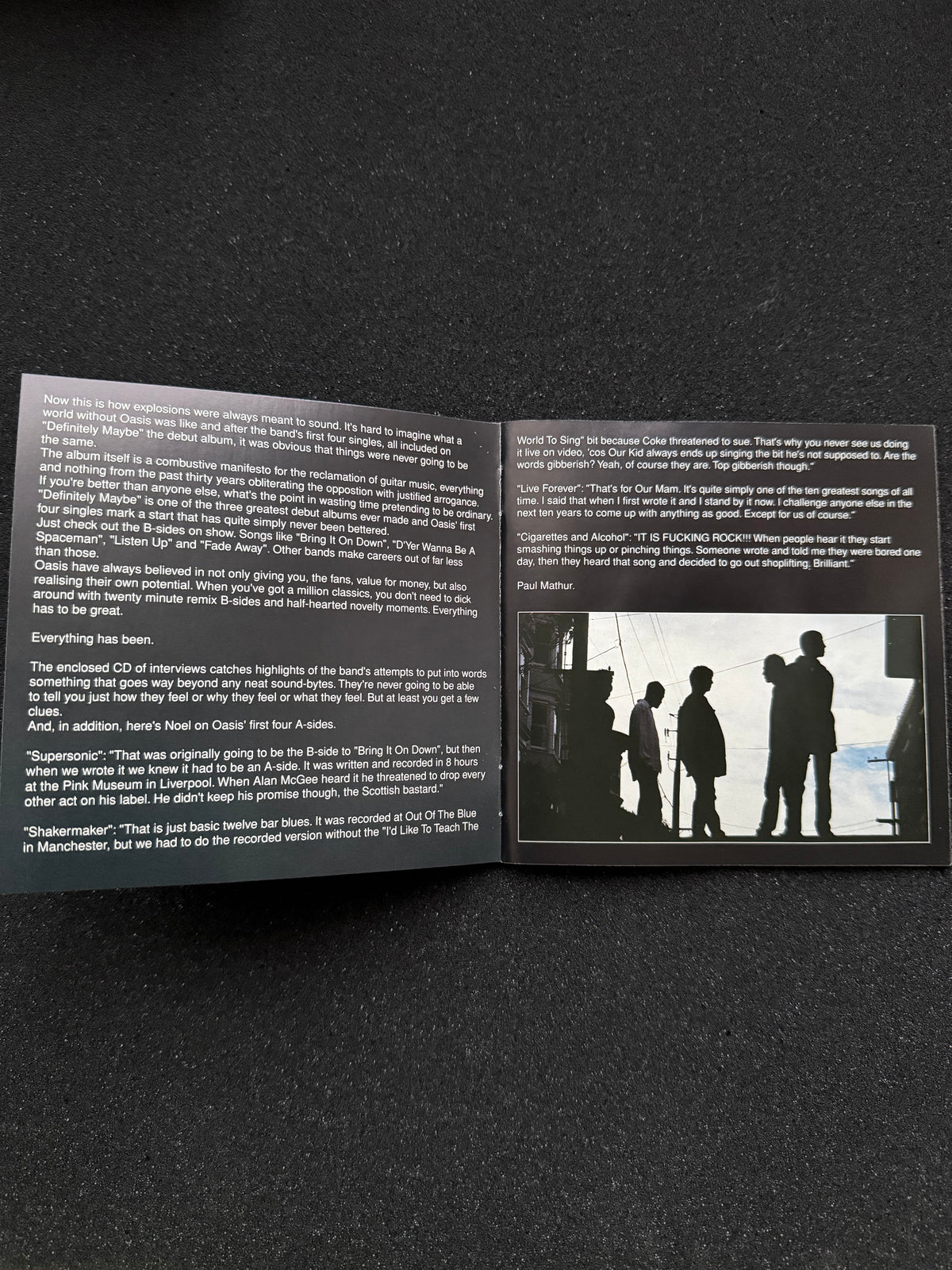 Oasis — Definitely Maybe Singles｜1996 UK Limited CD Box Set, Cigarette-Case Packaging (Creation / Helter Skelter)