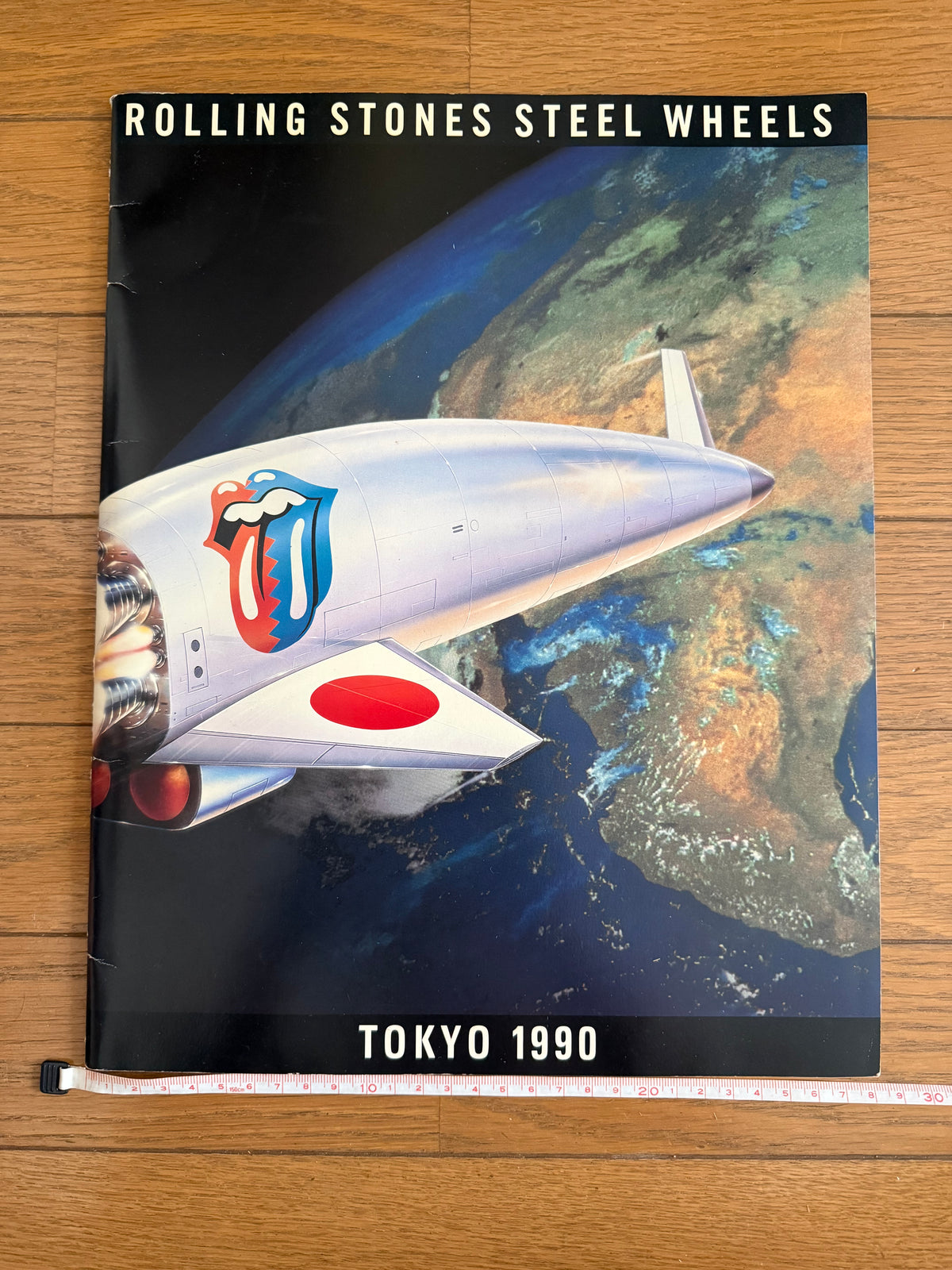 The Rolling Stones — Steel Wheels Tokyo 1990 Tour Programme + Original Ticket Stub (Tokyo Dome, Feb 17, 1990) | The Stones' First-Ever Japan Concerts